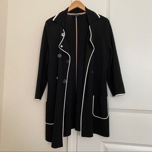 Tommy hilfiger 3/4 sleeve sweater coat w pockets